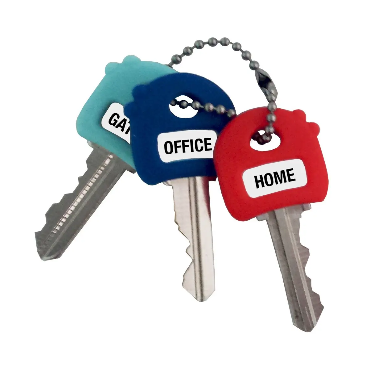 LABEL-LABEL-KEY-CAPS Stretchy Key Cap Covers 8 Pack Multicolor | Soft, Good Grip for Most Keys - view 6