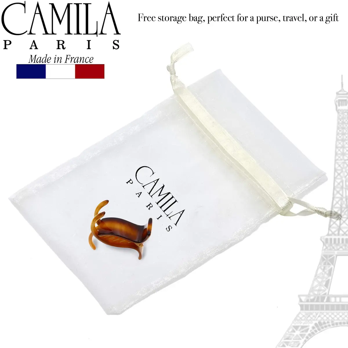 Camila Paris NV05 French Hair Clip for Women, Coffee 2 inch | Strong Hold No Slip Grip - view 6