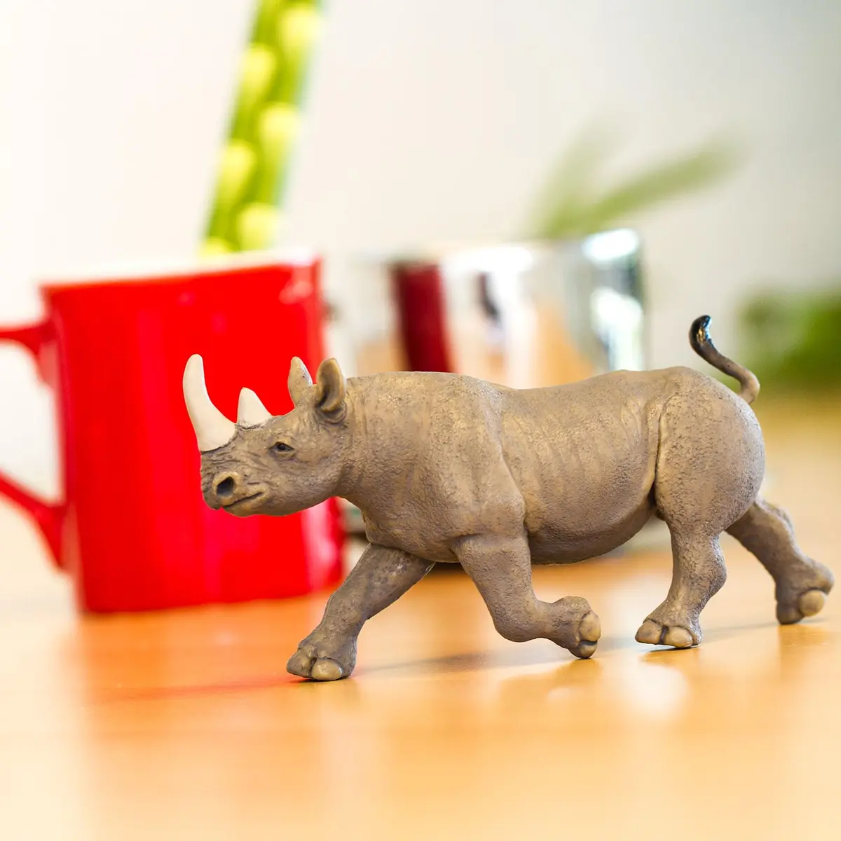 Safari Ltd. Black Rhino Toy - 5.75 Inch Realistic Wildlife Figure for Kids | Hand Painted, BPA Free - view 5