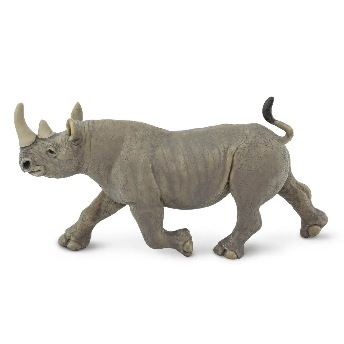 Safari Ltd. Black Rhino Toy - 5.75 Inch Realistic Wildlife Figure for Kids | Hand Painted, BPA Free - view 3