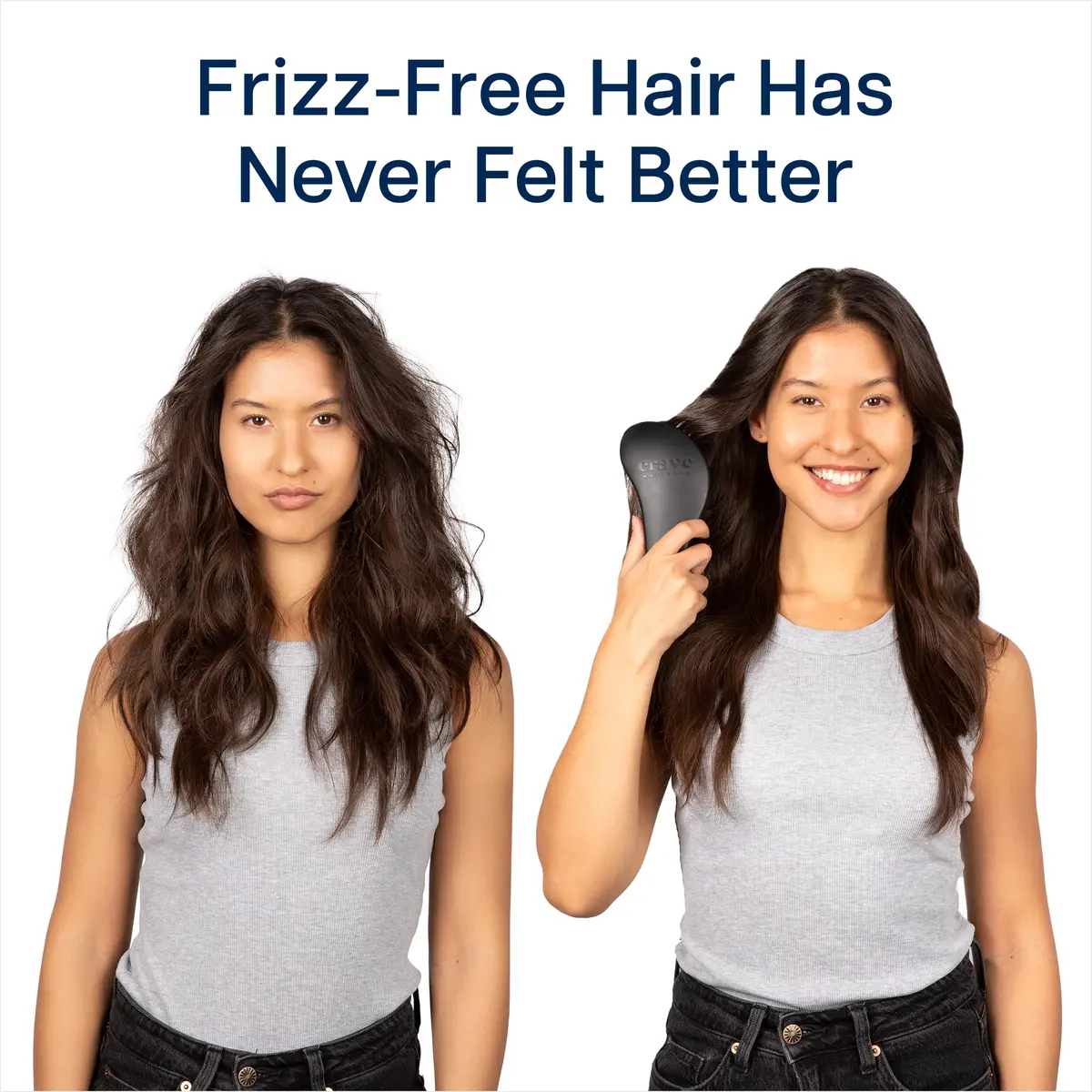 Crave Naturals Glide Thru Detangling Brush Black | Gentle Bristles for Wet & Dry Hair - view 7
