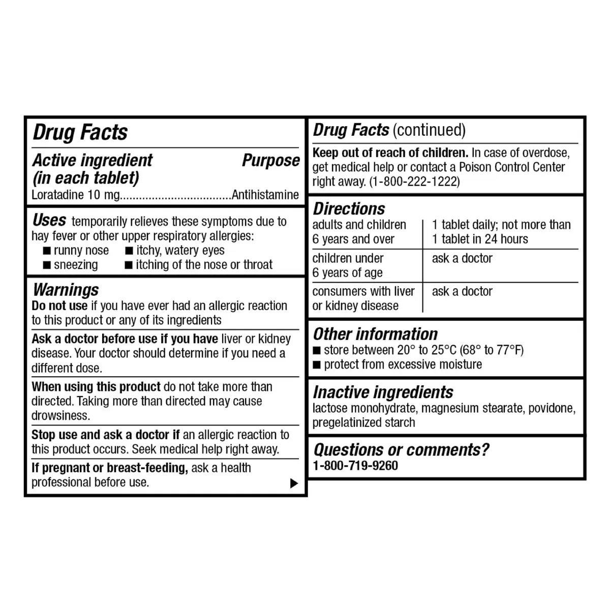 GoodSense Loratadine 10 mg Allergy Relief Tablets | 365 Count, Non-Drowsy, 24-Hour Relief - view 5