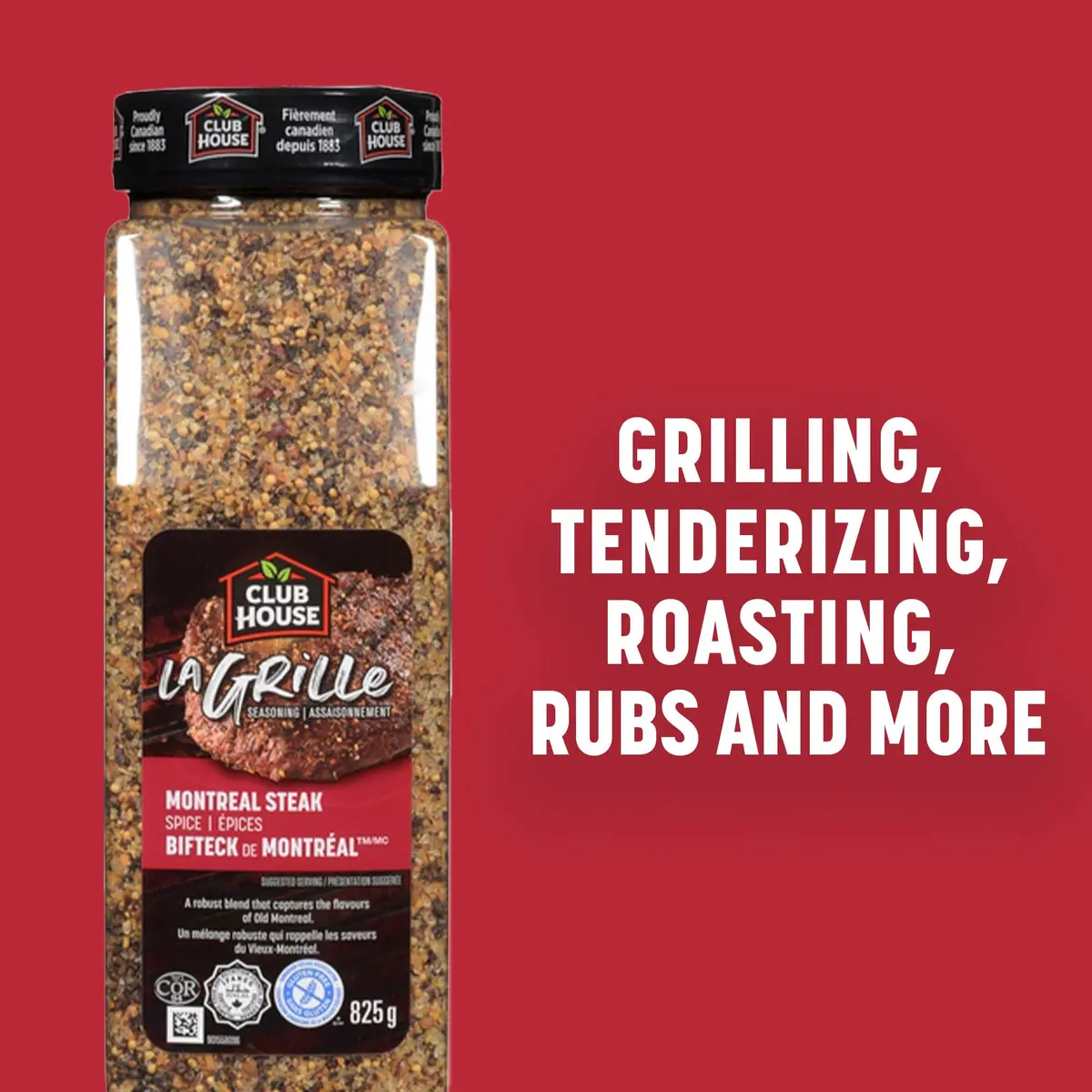 Club House La Grille Montreal Steak Spice, 825g | Authentic Canadian Meat Seasoning for Grilling - view 6
