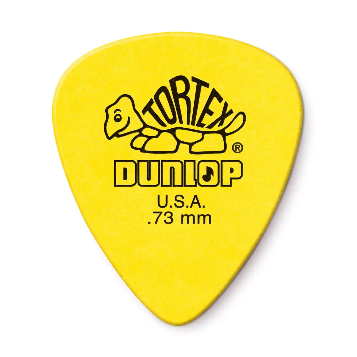 Jim Dunlop Tortex Standard 0.73mm Yellow Guitar Picks (12-Pack) | Balanced Tone & Snappy Attack - main product image