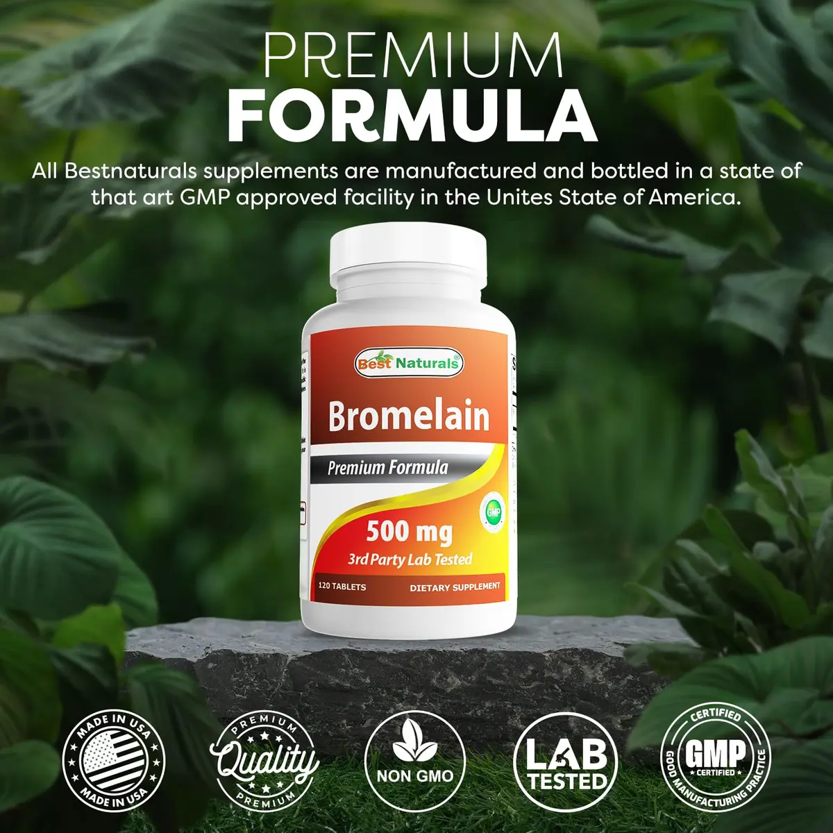 Best Naturals Bromelain Digestive Enzyme Tablets 500 mg (120 Count) | Supports Digestion & Joint Health - view 5