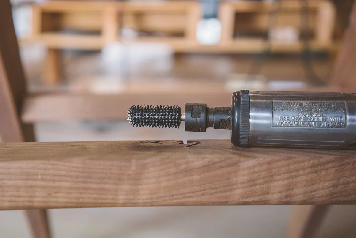 Kutzall Original Ball Nose Rotary Burr 12.7mm (1/2") Dia. X 38.1mm (1-1/2") L | Fine Tungsten Carbide Wood Carving Bit - view 5