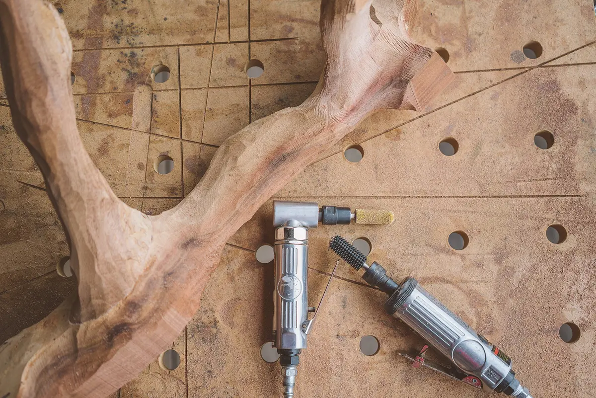 Kutzall Original Ball Nose Rotary Burr 12.7mm (1/2") Dia. X 38.1mm (1-1/2") L | Fine Tungsten Carbide Wood Carving Bit - view 6