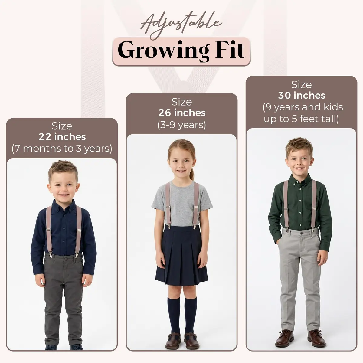HOLD'EM Suspenders for Kids - 1 Inch Suspender Perfect for Tuxedo- Lemon Yellow (22") | Durable Elastic & Leather - view 6