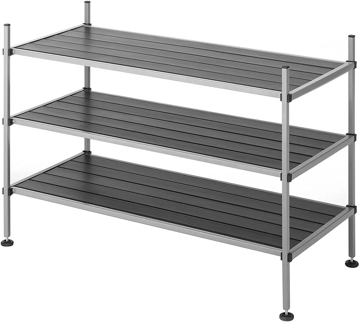 Whitmor 3 Tier Closet Storage Shelves | Shoe Rack & Home Organizer for Small Spaces - view 3