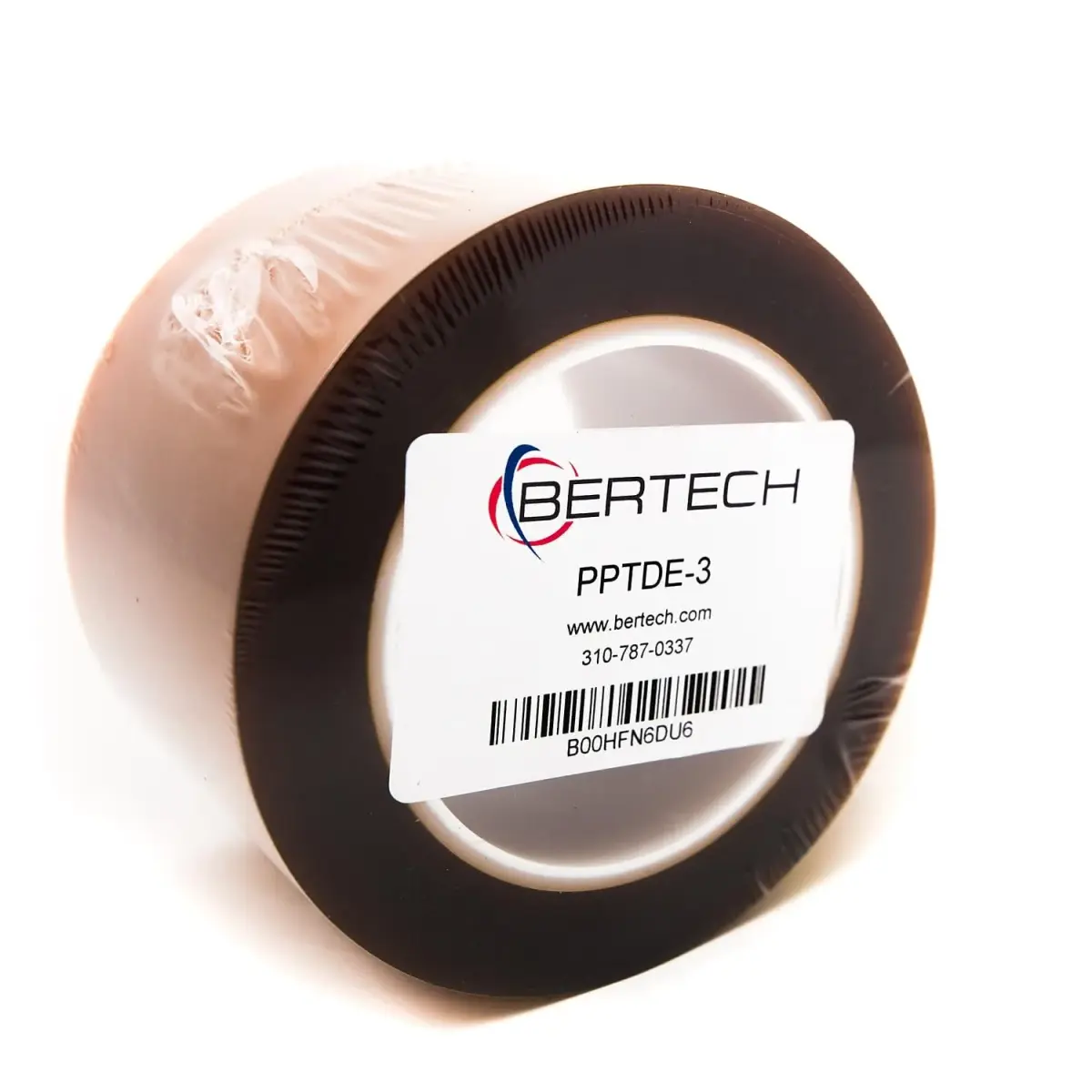 Bertech Double Sided Polyimide Tape 1 Mil Thick 3 Inches Wide x 36 Yards Long Amber | High-Temp Silicone Adhesive - view 3