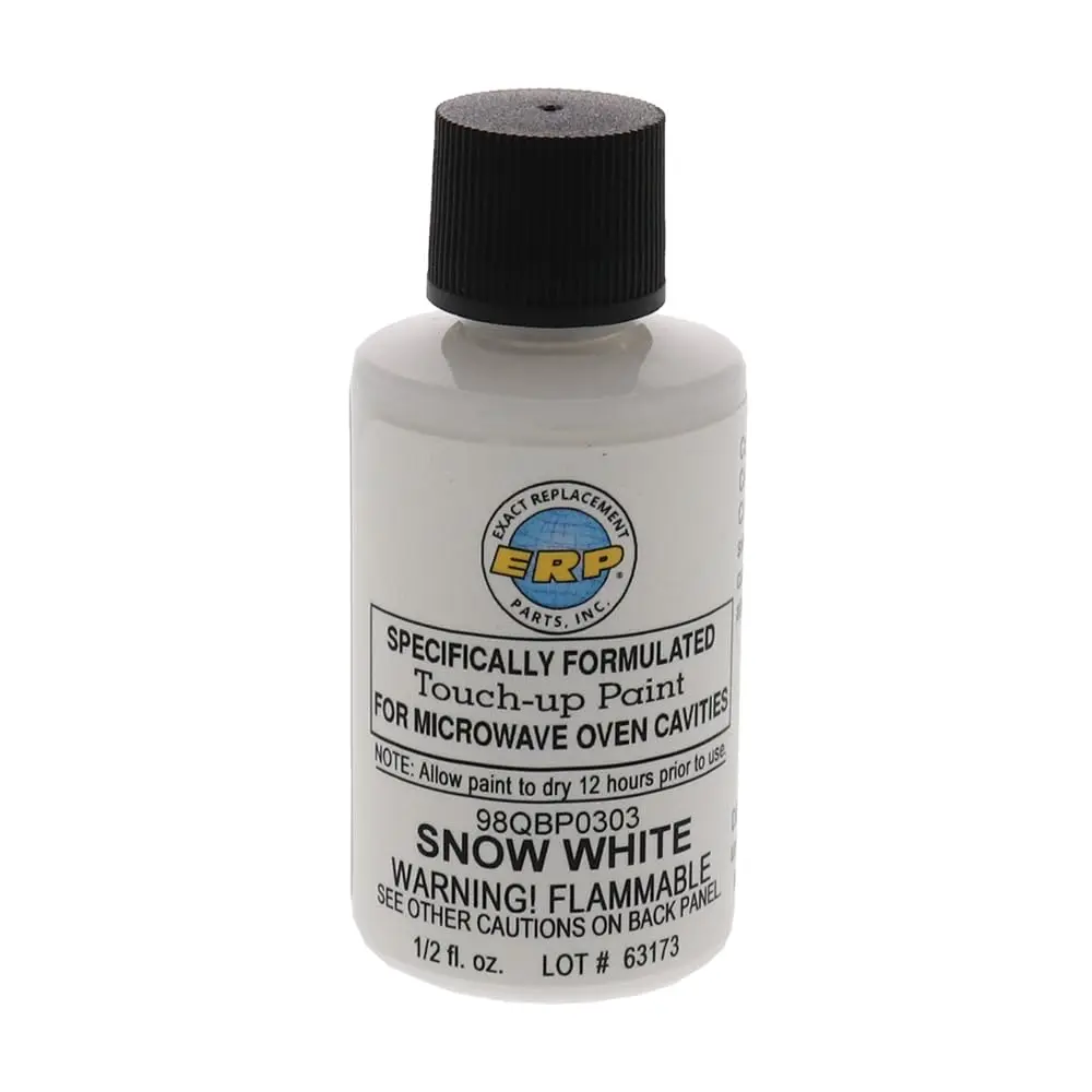 ERP Microwave Oven Cavity Touch Up Paint Snow Bright White 15ml (0.5 Fl Oz) | For Microwave Oven Interiors - main product image