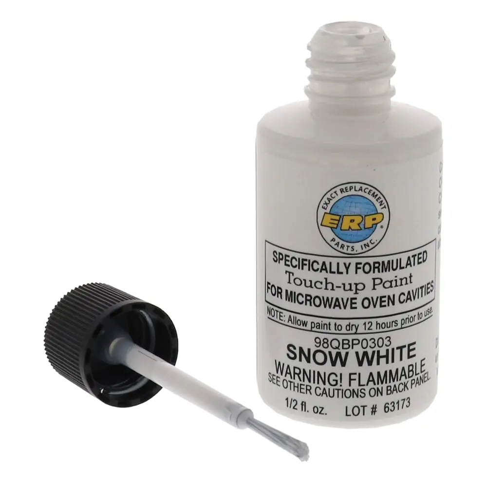 ERP Microwave Oven Cavity Touch Up Paint Snow Bright White 15ml (0.5 Fl Oz) | For Microwave Oven Interiors - view 3