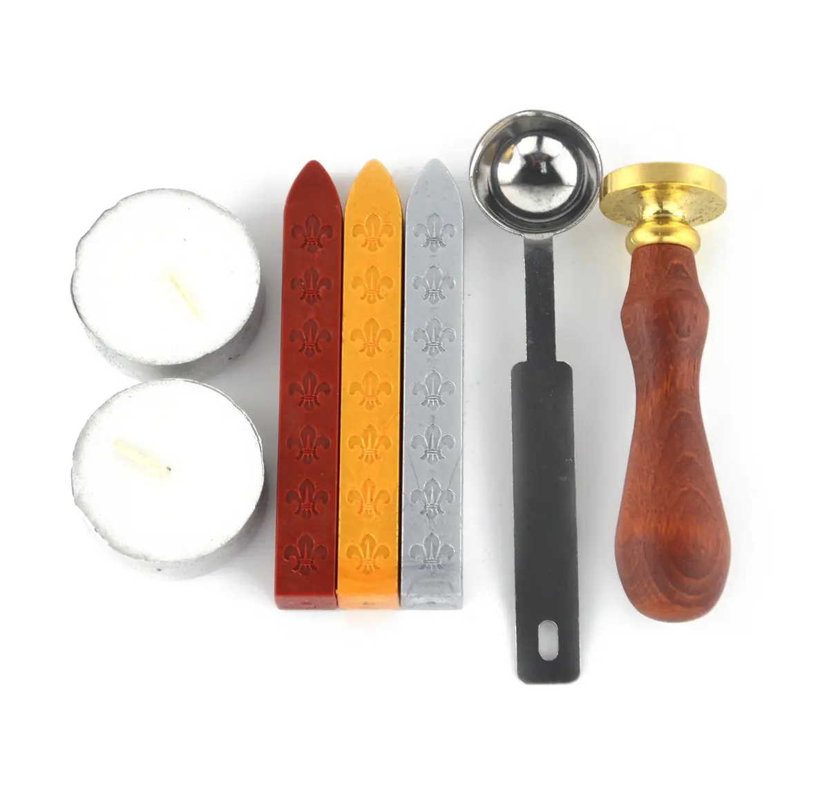 SAMYO Wax Seal Stamp Kit 1" x 3.6" | Vintage Initial Letter F | Creative Gift Set - view 5