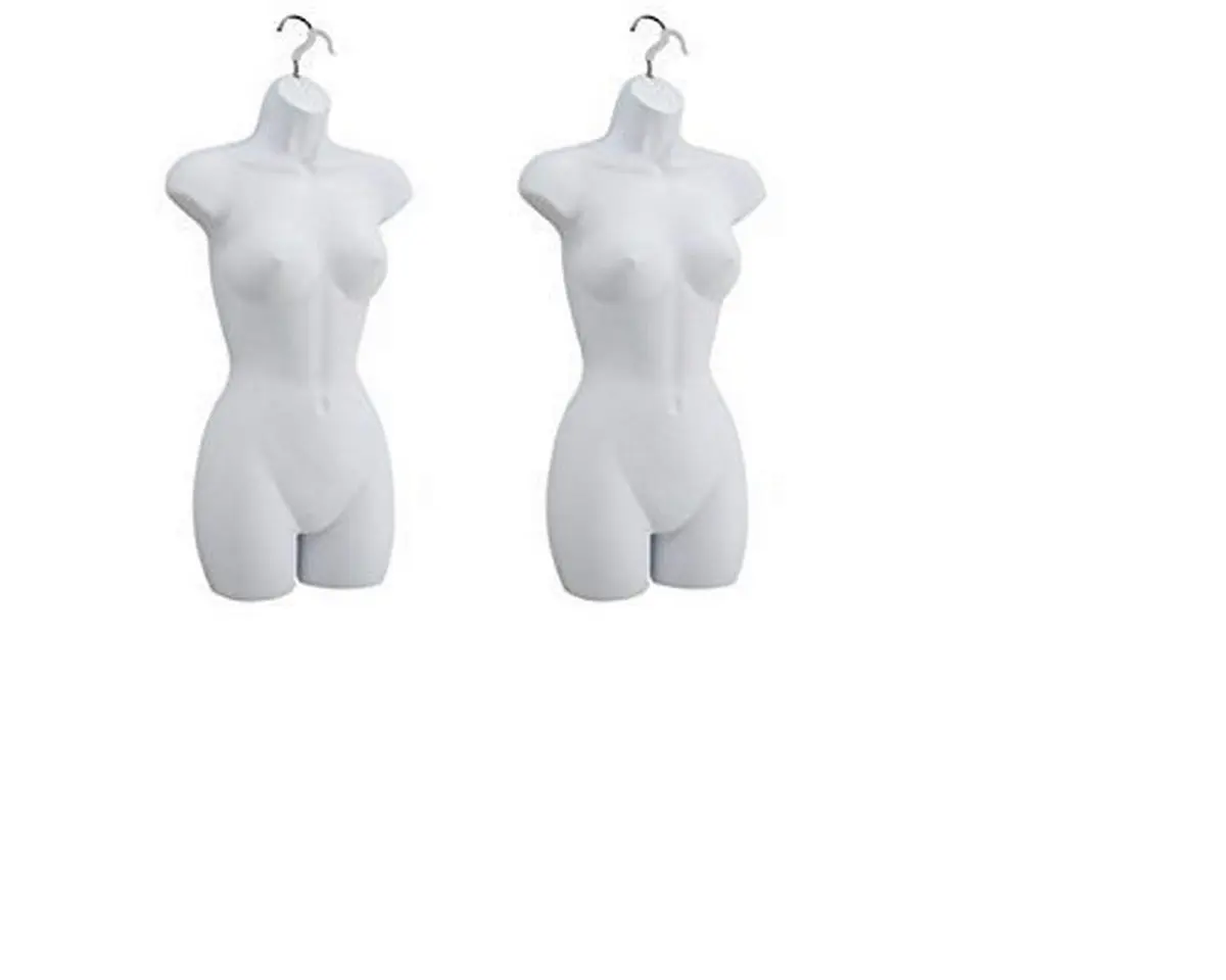 only mannequins Female Dress Form White (67W) | High-Quality Display Mannequin for Clothing (70-120 chars) - main product image