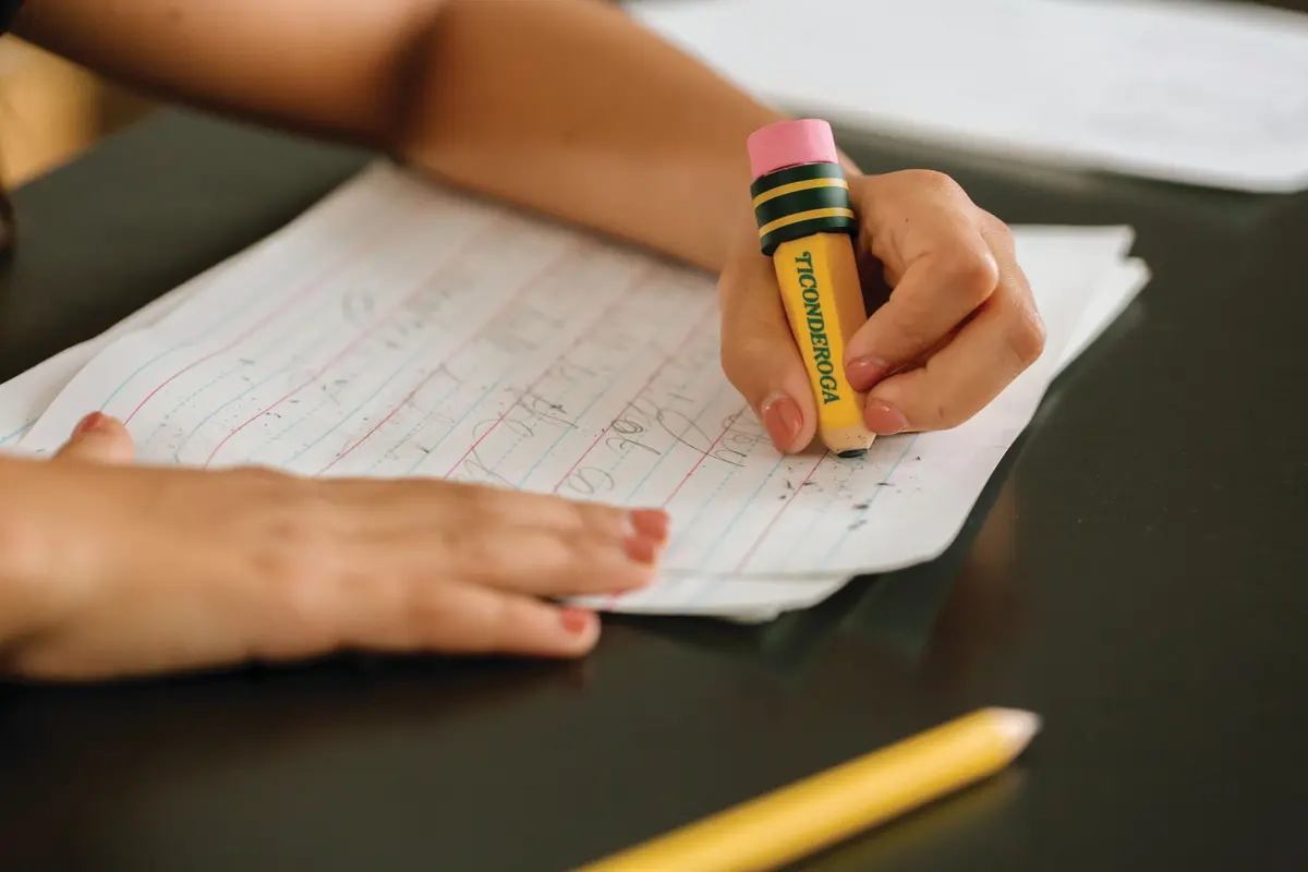 Ticonderoga Pencil Shaped Erasers, Yellow, 3 Count | Smudge-Resistant & Non-Toxic - view 6