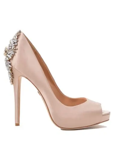 Badgley Mischka Kiara Platform Pump, White, US 10 | Elegant Rhinestone Accents - view 13