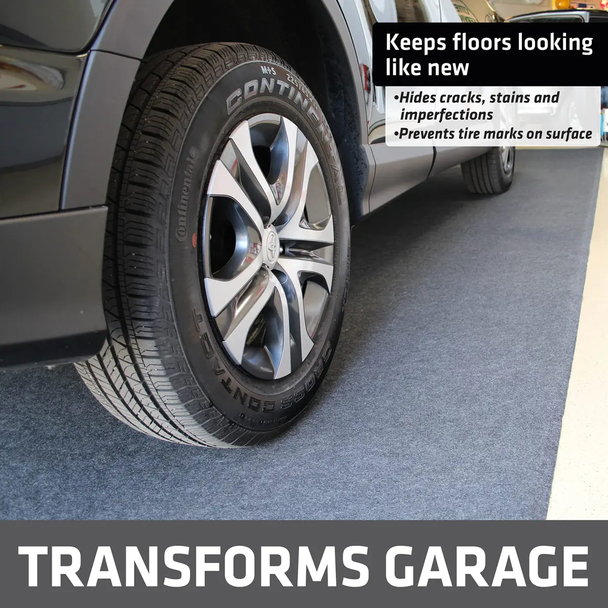 Drymate XL Charcoal Oil Spill Mat 7'4" x 20' (Rectangular) | Premium Absorbent Garage Floor Protection - view 3
