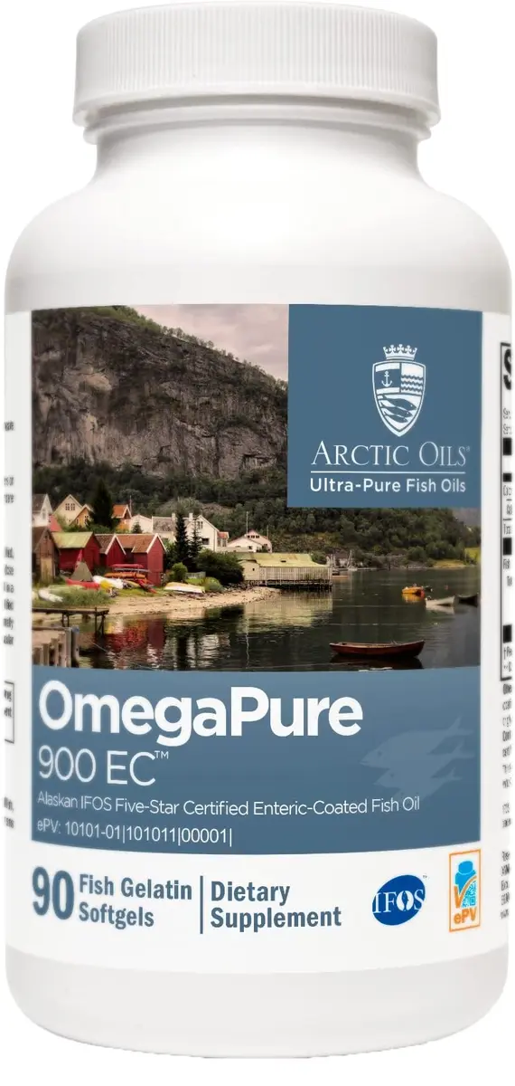 XYMOGEN OmegaPure 900 EC 90 Softgels | EPA DHA Omega-3 for Heart & Brain Support - main product image