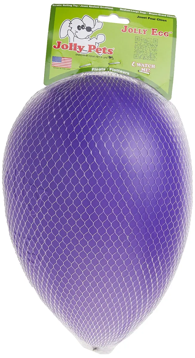 Jolly Pets Jolly Egg Dog Toy, Large 12 Inch Purple | Erratic Motion Fetch Toy for Dogs Over 40 lbs - view 3