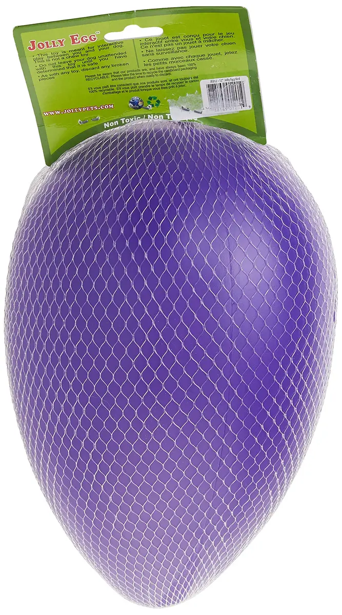Jolly Pets Jolly Egg Dog Toy, Large 12 Inch Purple | Erratic Motion Fetch Toy for Dogs Over 40 lbs - view 4