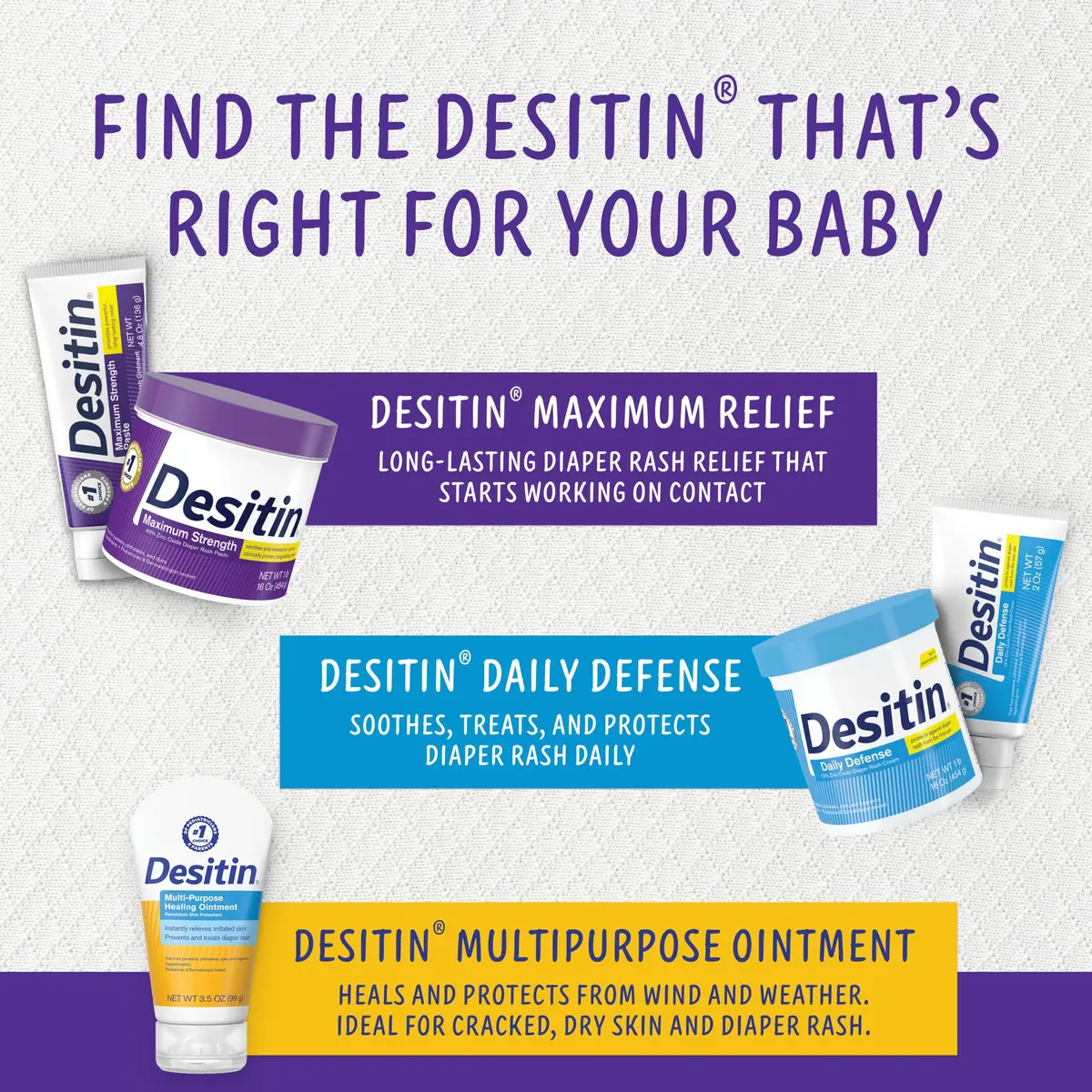 Desitin Zinc Oxide 2 oz | Diaper Rash Cream for Babies & Kids, Hypoallergenic, Pediatrician Tested - view 8
