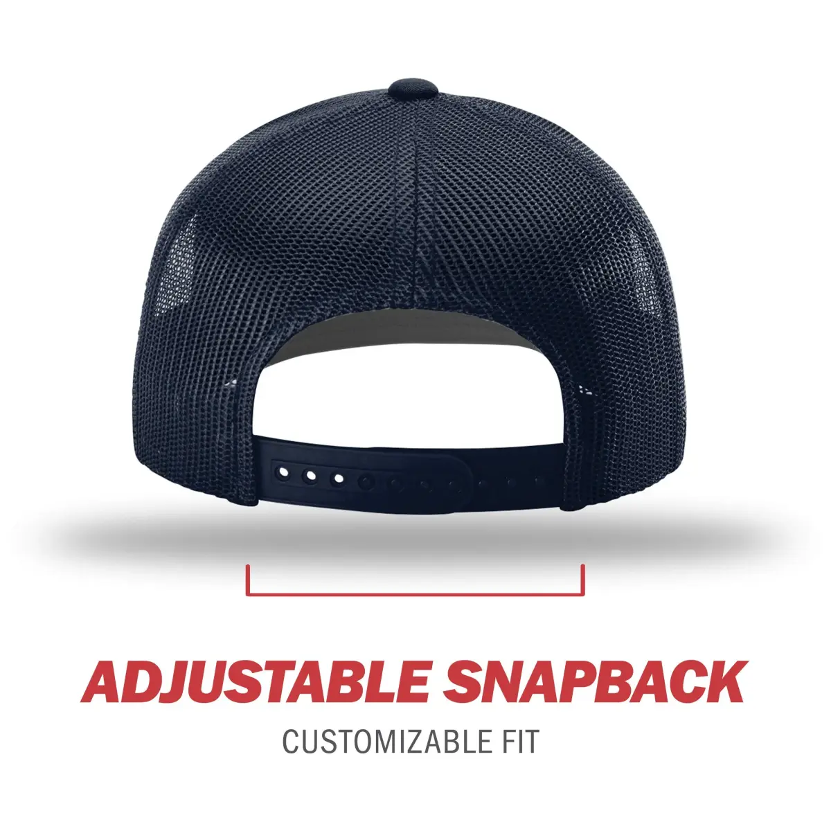 Richardson Unisex 112 Trucker Baseball Cap - Solid Navy, One Size - view 3