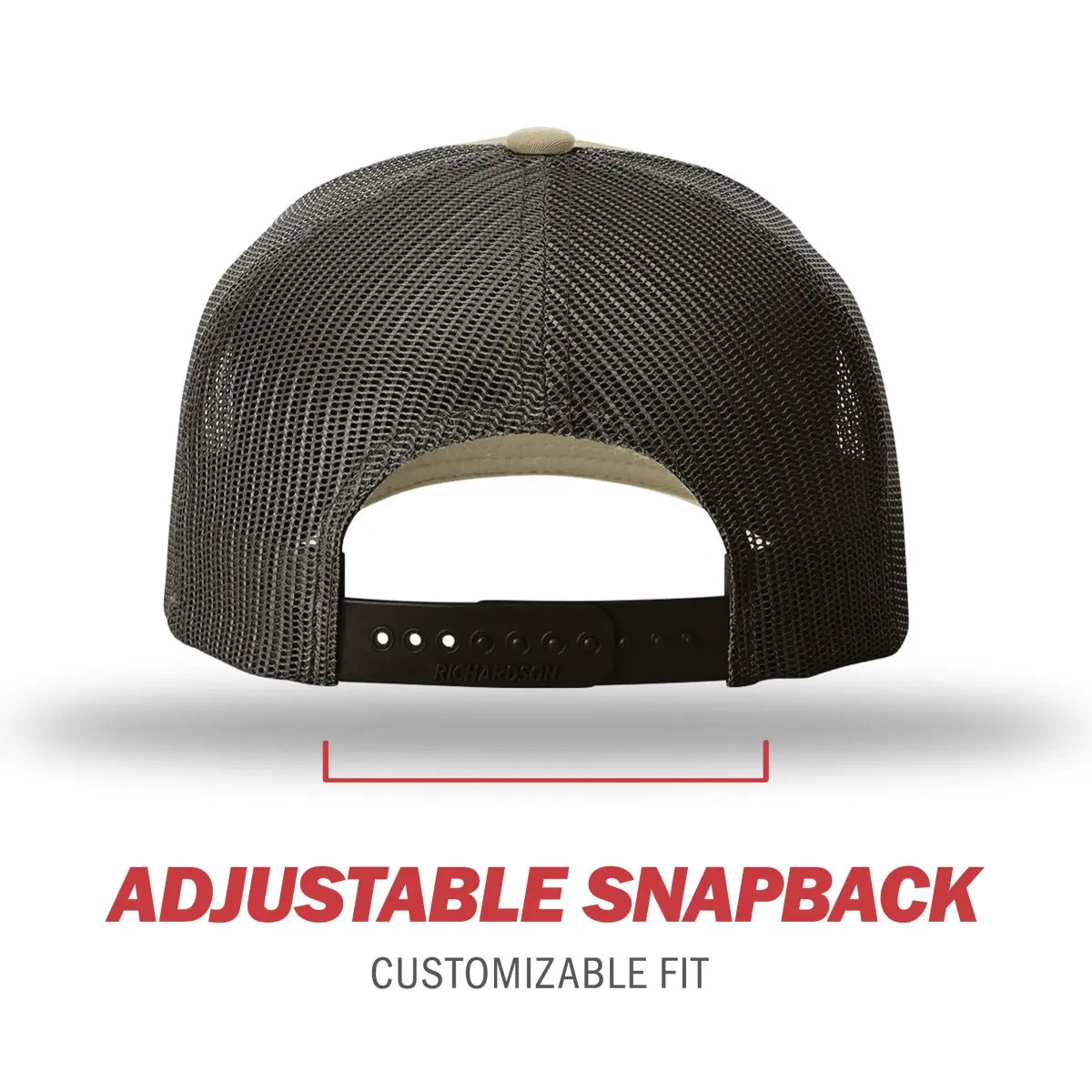 Richardson Unisex 112 Trucker Adjustable Snapback Baseball Cap Khaki/Coffee One Size - view 4