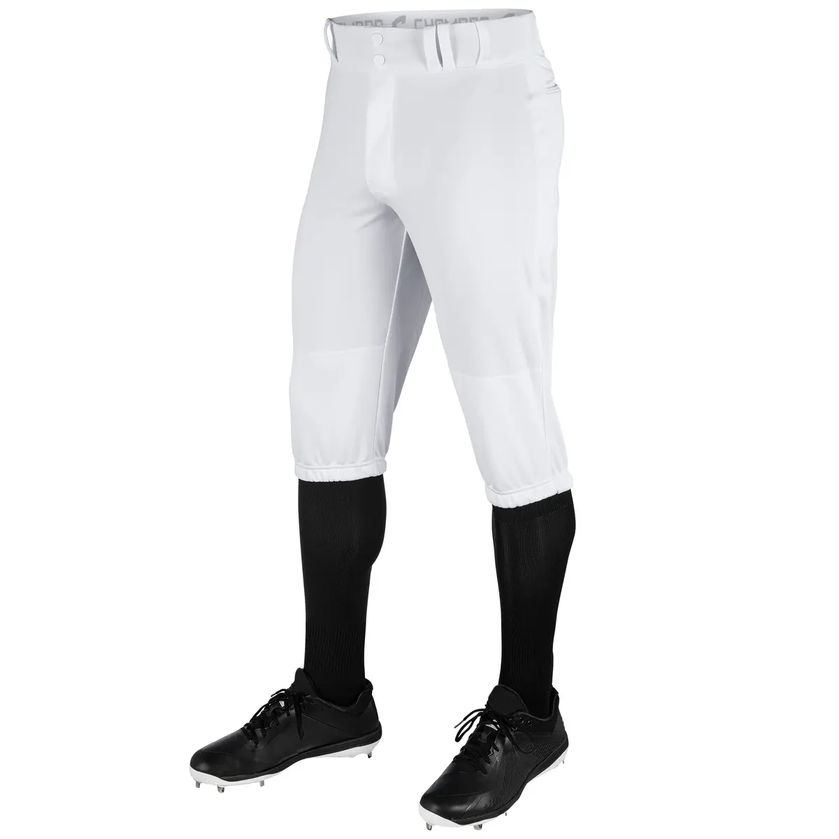 CHAMPRO Triple Crown Knicker Style Youth Baseball Pants in White | Reinforced Sliding Areas, Youth Medium - main product image