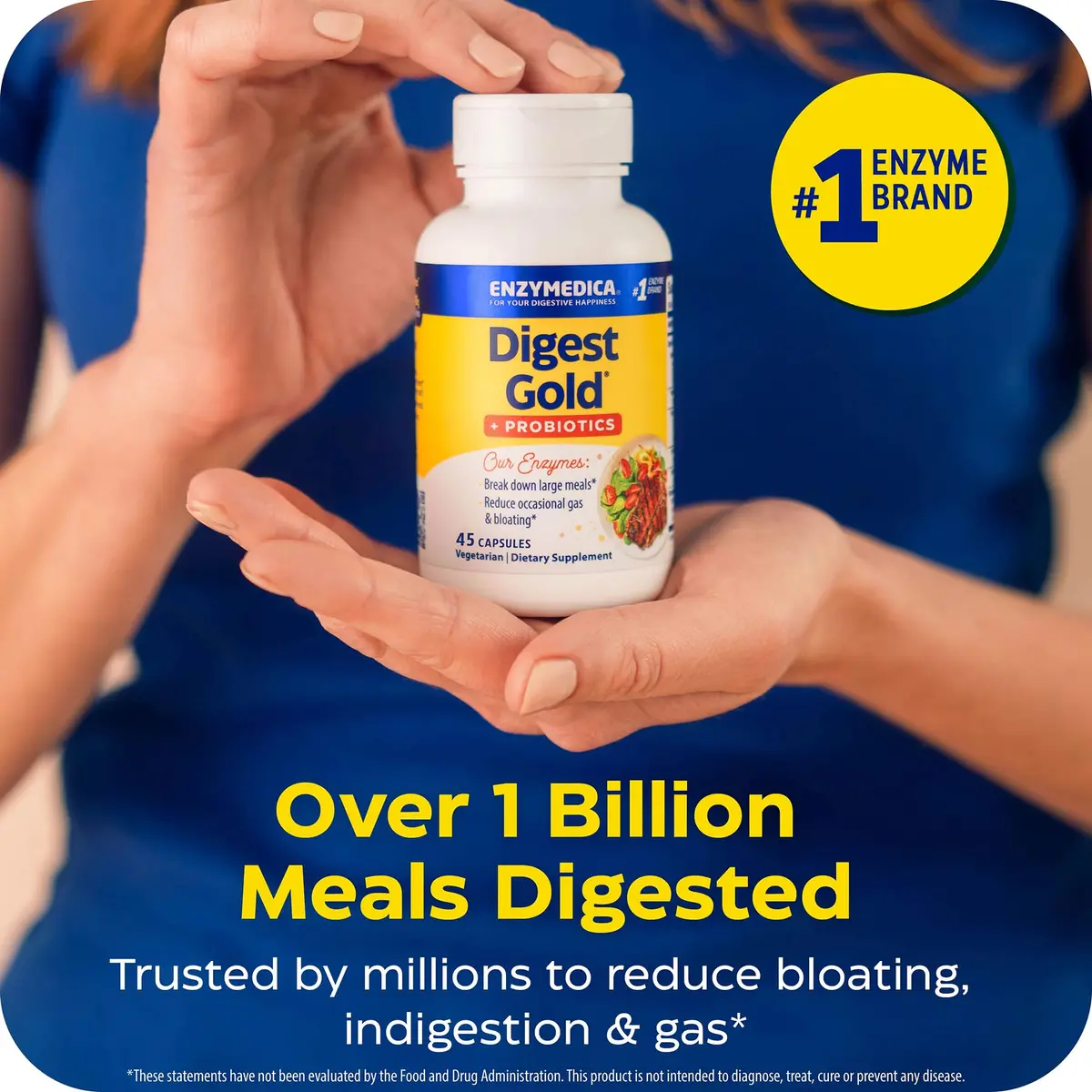Enzymedica Digest Gold + Probiotics 45 Capsules | Supports Gas & Bloating, Digestive Health - view 7