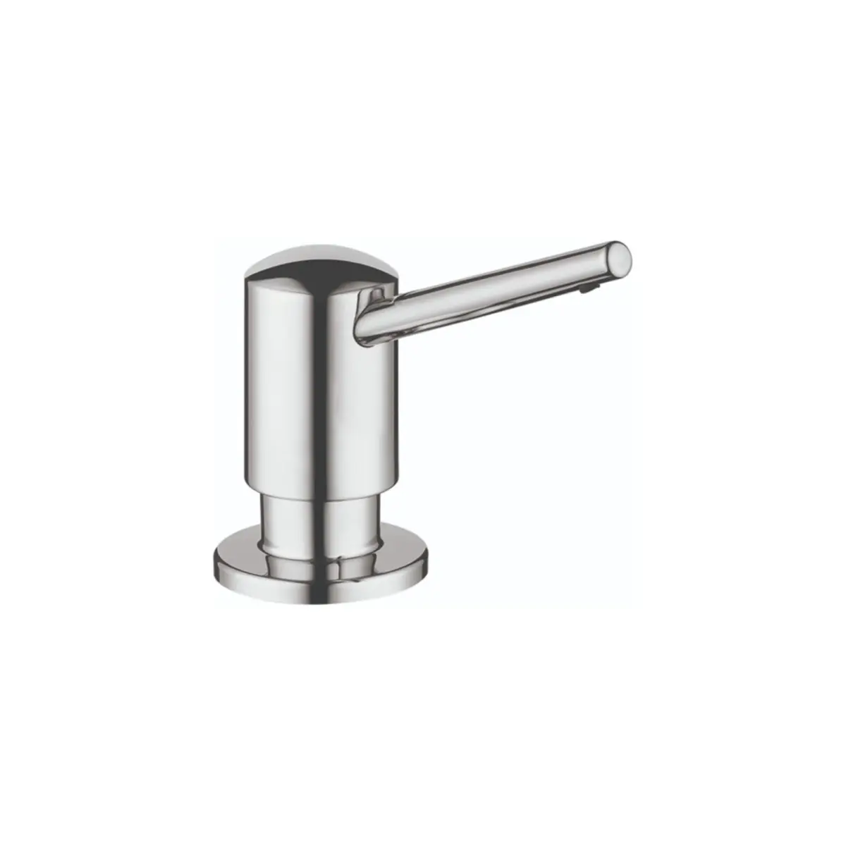 hansgrohe Contemporary Premium Modern Soap Dispenser 473ml (16 fl oz) | Chrome Finish, 16 oz Capacity - main product image