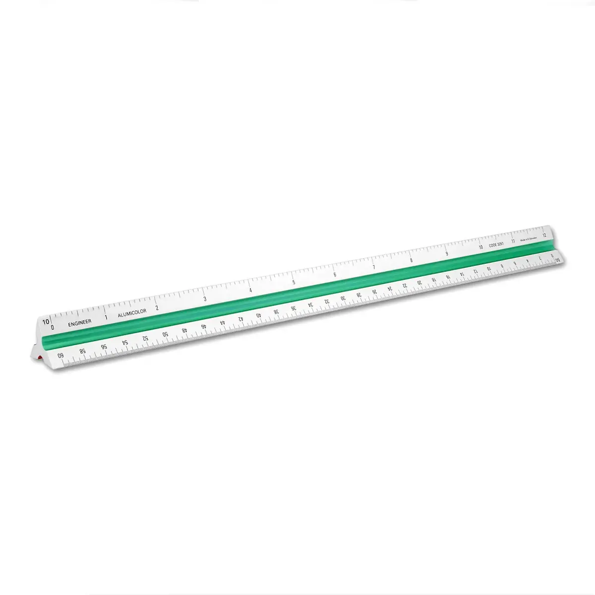 Alumicolor 3451-1 Aluminum Architect Metric Drafting Scale 30cm (11.81 inches) | Professional Architectural Tool - main product image