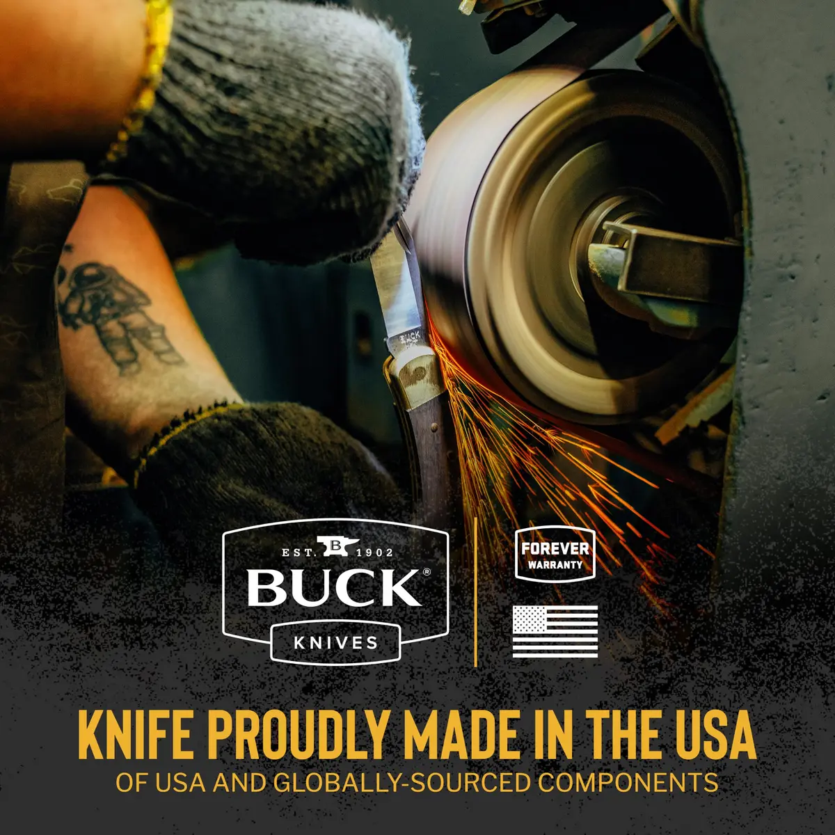 Buck Knives 726 Mini Spitfire EDC Pocket Knife, Orange, 3.75in | Slim, Durable, Made in USA - view 8