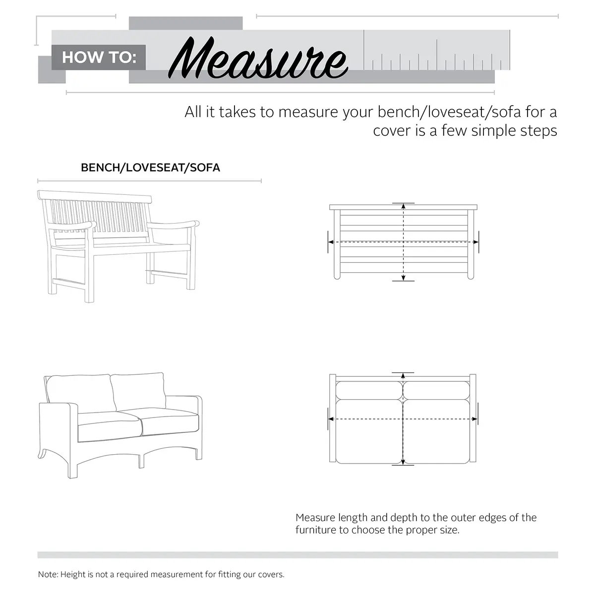 Classic Accessories Veranda Water-Resistant 104 Inch Patio Sofa/Loveseat Cover | Durable UV & Water-Resistant Fabric - view 4