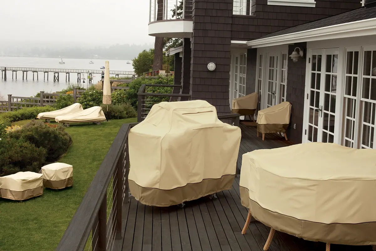 Classic Accessories Veranda Water-Resistant 104 Inch Patio Sofa/Loveseat Cover | Durable UV & Water-Resistant Fabric - view 7