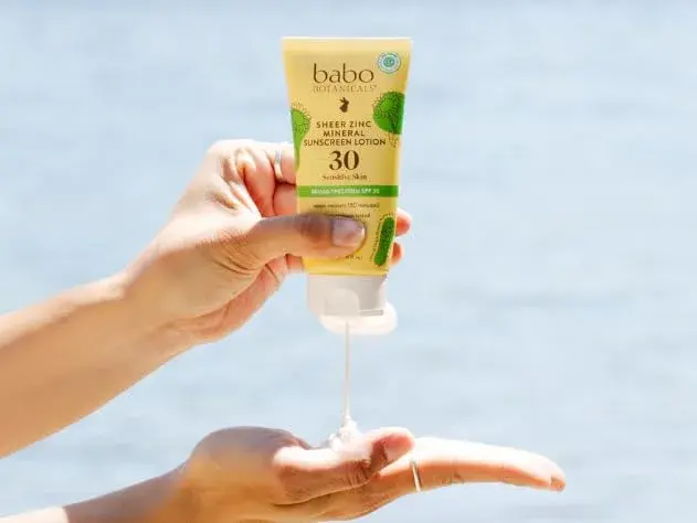 Babo Botanicals Unscented SPF 30 Mineral Sunscreen Lotion 88ml (3 Fl Oz) | Gentle Hydrating Formula for Sensitive Skin - view 5