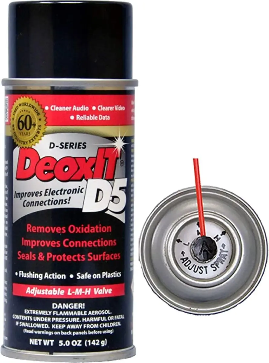 CAIG DeoxIT D5S6 Contact Cleaner & F5S-H6 FaderLube Spray - 296ml (10 oz) | Cleans, Improves Conductivity, Lubricates Electrical Contacts - view 3