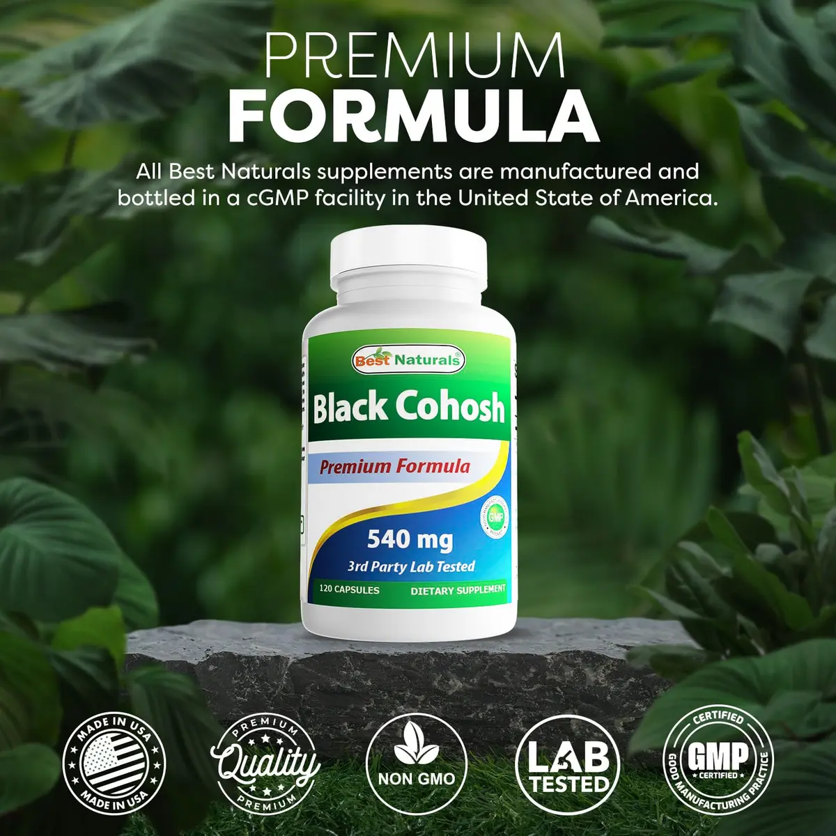 Best Naturals Black Cohosh 540 mg | Herbal Supplement for Menopause & Hormonal Balance - view 5