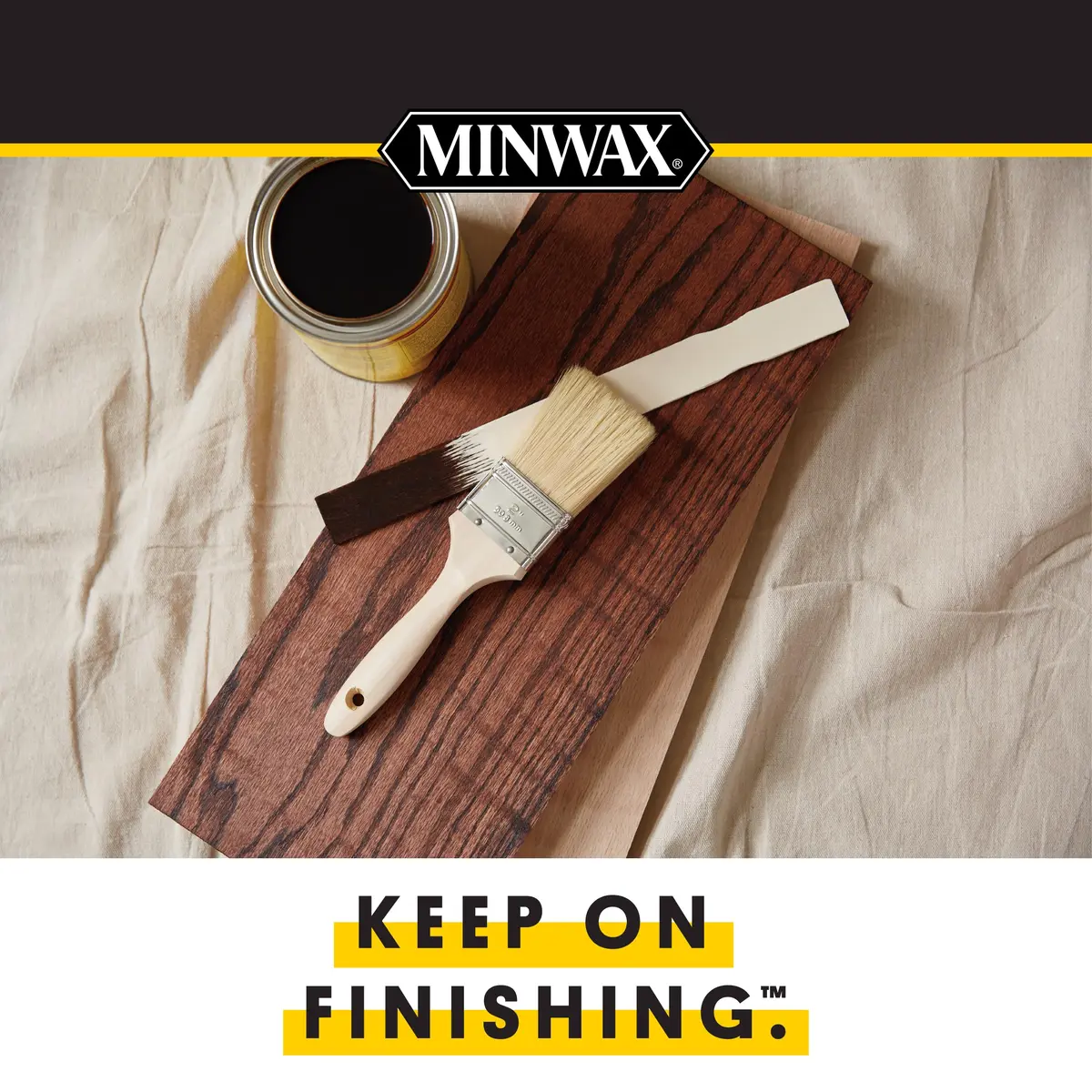 Minwax Wood Finish Espresso Oil-Based Wood Stain 237ml (7.94 Fl Oz) | Deep Penetrating Rich Color for Interior Wood Projects - view 7