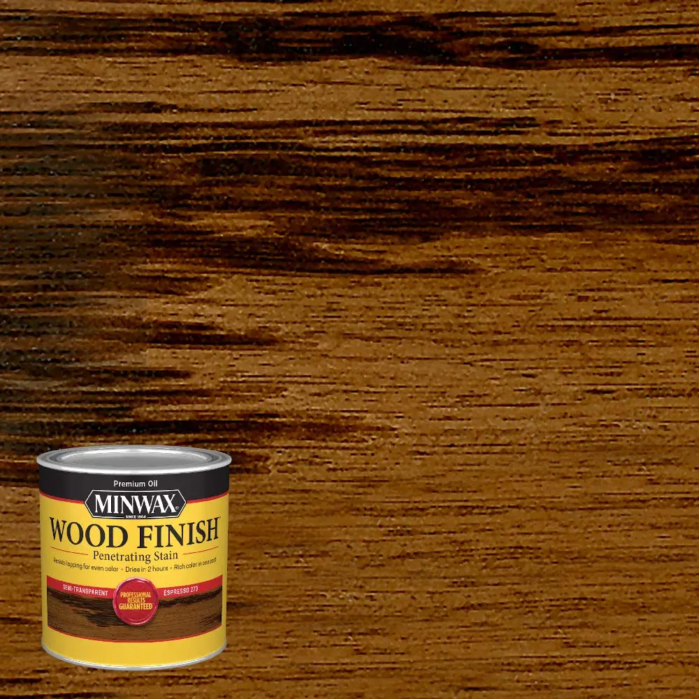 Minwax Wood Finish Espresso Oil-Based Wood Stain 237ml (7.94 Fl Oz) | Deep Penetrating Rich Color for Interior Wood Projects - view 2