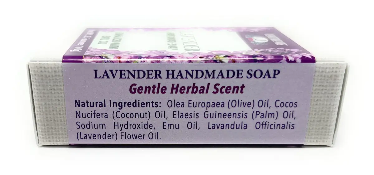 Montana Emu Ranch Lavender Handmade Soap 3.5 oz (99 g) | Natural Herbal Scent with Pure Emu Oil - view 4