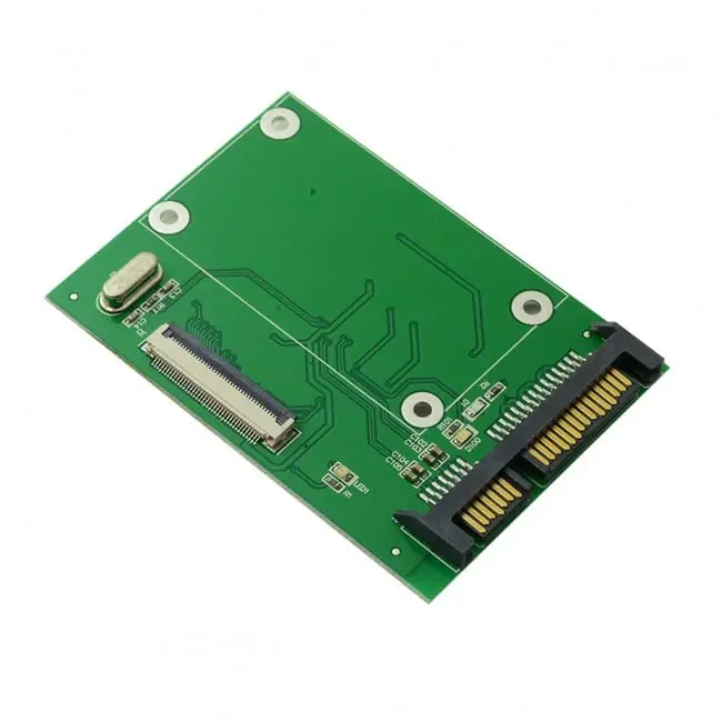 chenyang 40 Pin ZIF CE 1.8 Inch SSD/HDD to SATA Adapter PCB Board with LIF Flat Cable | Supports 1.8" ZIF SSD & HDD - main product image