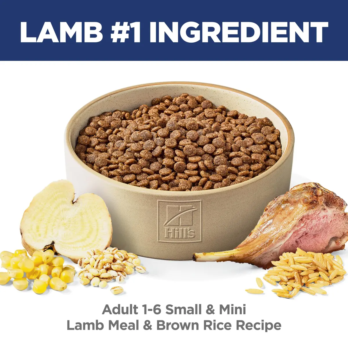 Hill's Science Diet Adult 1-6 Small & Mini Dry Dog Food Lamb & Brown Rice 2.04 kg (4.5 lb) | Veterinarian Recommended - view 2