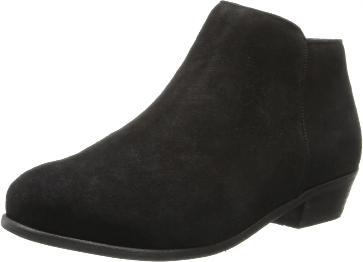 SoftWalk Rocklin Loafer Flat in Black Suede | Casual Comfort for Women - main product image