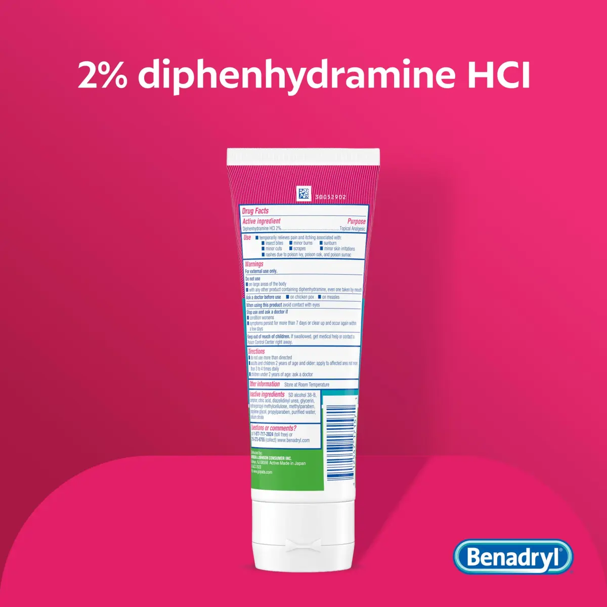 Benadryl Extra Strength Itch Relief Gel 3.5 fl oz (99g) | Topical Analgesic for Insect Bites & Rashes - view 8