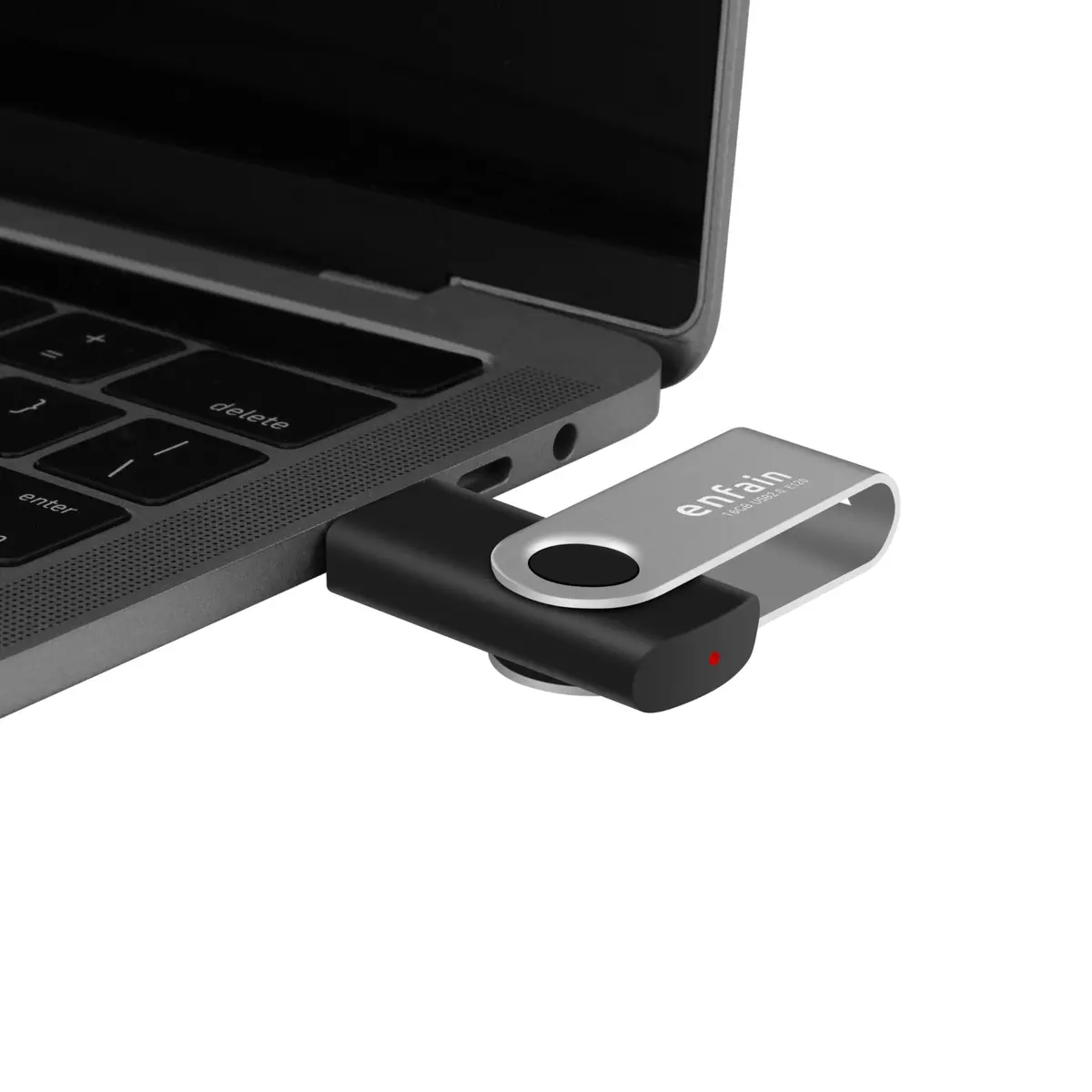 Enfain 8GB USB Flash Drive 10 Pack | Reliable Data Storage with Metal Swivel Cap in Bulk - view 5