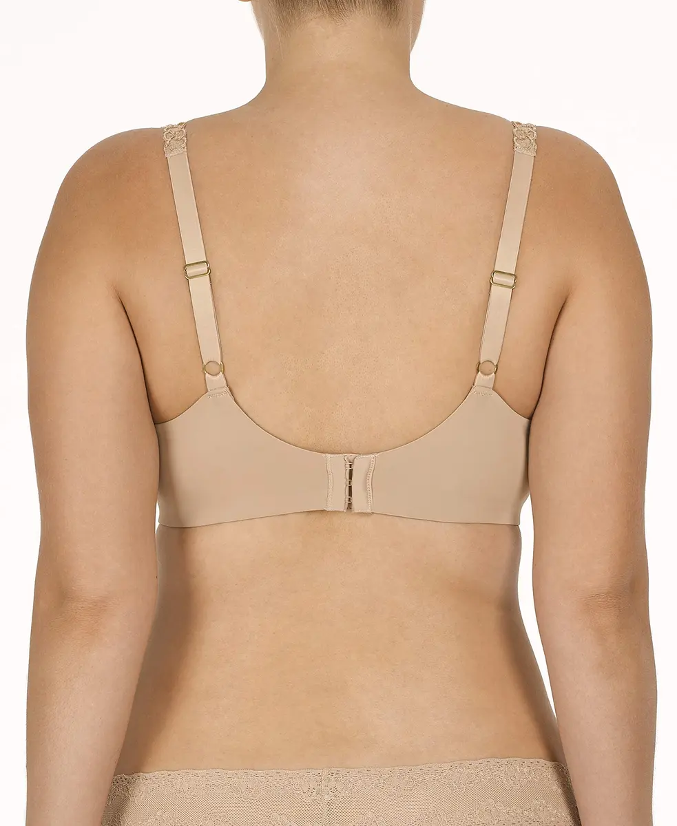 Natori Pure Luxe Custom Coverage Contour Bra 38DD | Seamless Floral Support with Underwire - view 5