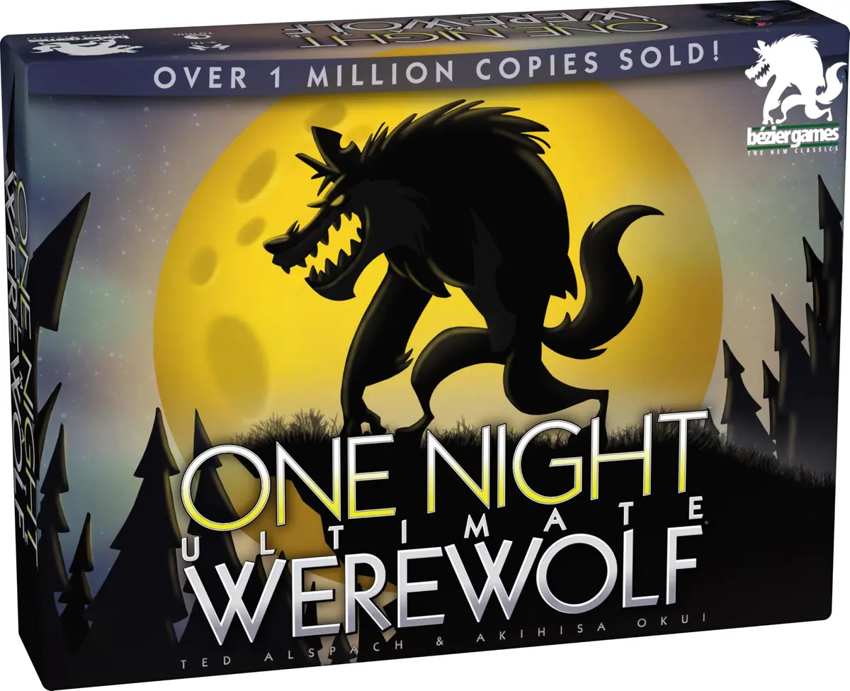 Bezier Games One Night Ultimate Werewolf Fast-Paced Bluffing Party Game | Social Deduction, 10-Minute Rounds, Expandable - main product image