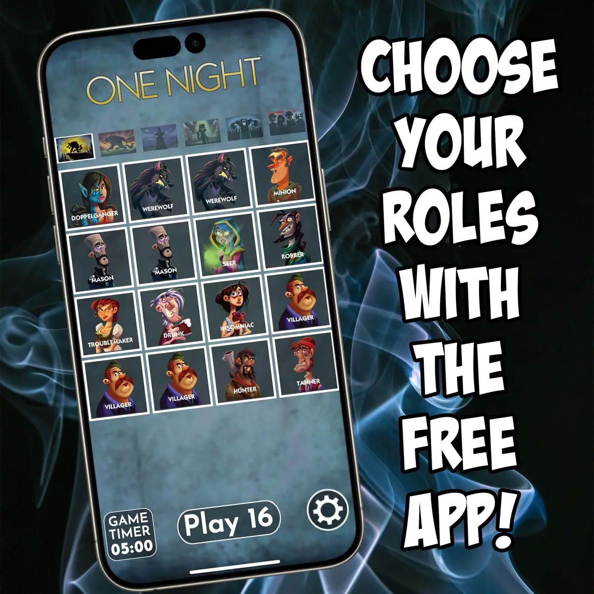 Bezier Games One Night Ultimate Werewolf Fast-Paced Bluffing Party Game | Social Deduction, 10-Minute Rounds, Expandable - view 3