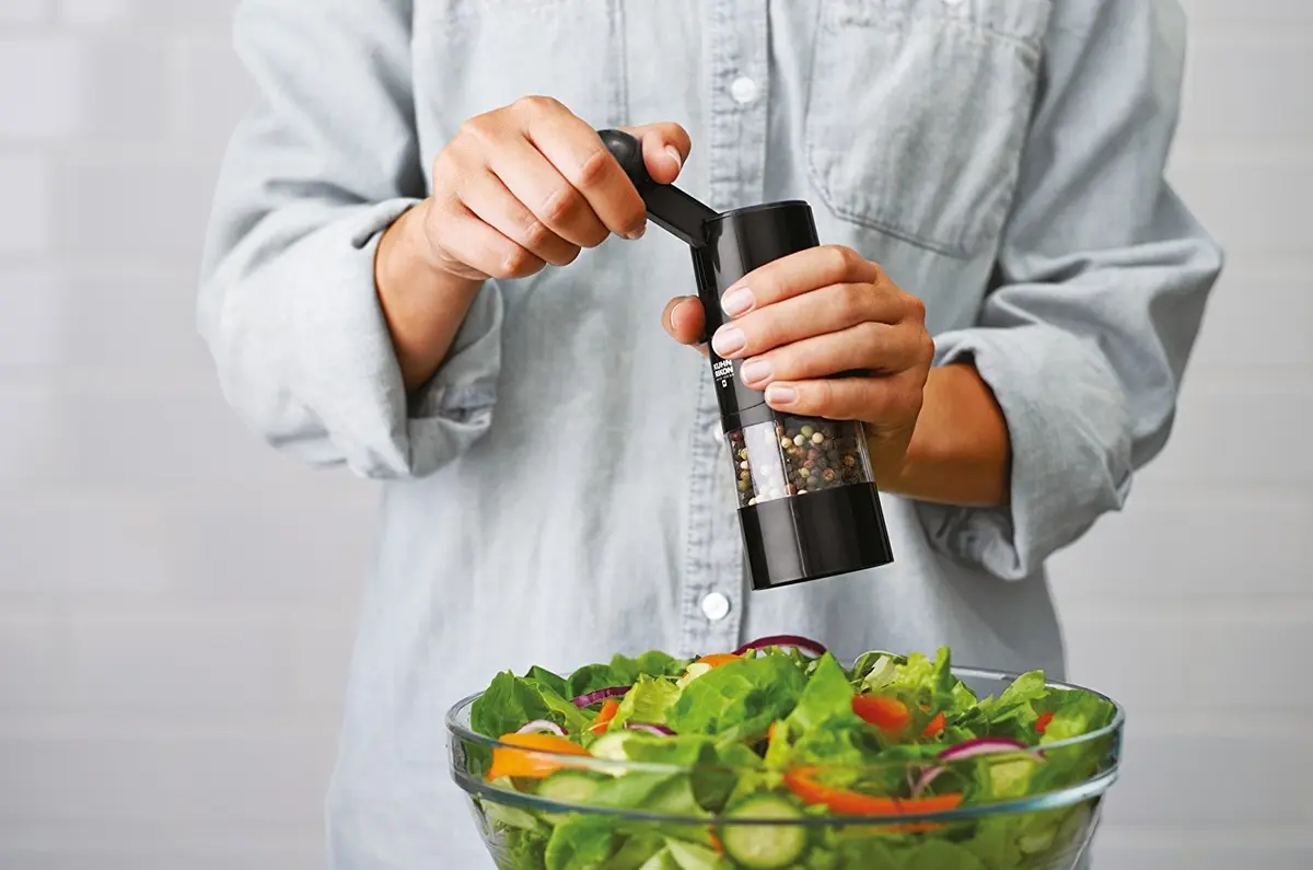 Kuhn Rikon Salt & Pepper Mill 8.5 x 2.25 inches | Adjustable Ceramic Mechanism for Spices - view 2