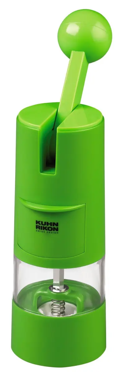 Kuhn Rikon High Performance Ratchet Grinder, Green | Swiss Design Salt & Pepper Mill (21.5cm) - main product image